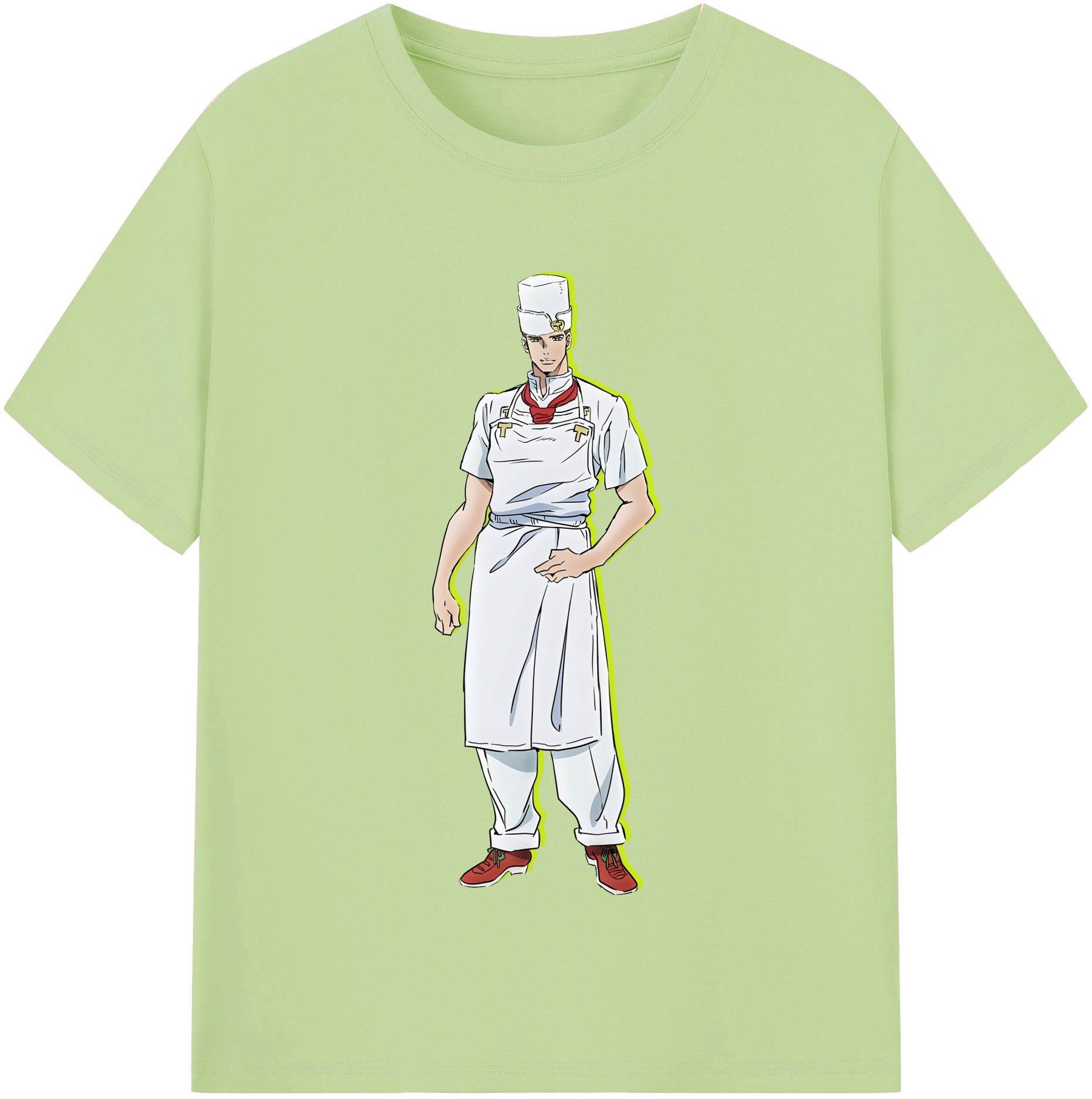 （画像用） ジョジョの奇妙な冒険 Tonio Trussardi JoJo's Bizarre Adventure トニオ?トラッサルディ 綿100％半袖Tシャツ（フロントプリント）